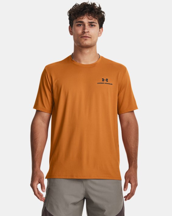 Men's UA RUSH™ Energy Short Sleeve, Orange, pdpMainDesktop image number 0